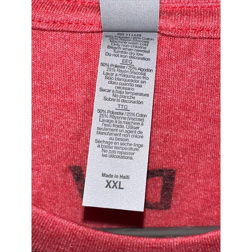 Next Level Mens XXL Red Insert Woke Slogan Graphic T-Shirt Short Sleeve Tee - Picture 11 of 13